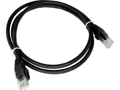 Patch-cord U/UTP kat.6A LSOH 1.0m czarny ALANTEC Patch-cord U/UTP kat.6A LSOH 1.0m czarny ALANTEC