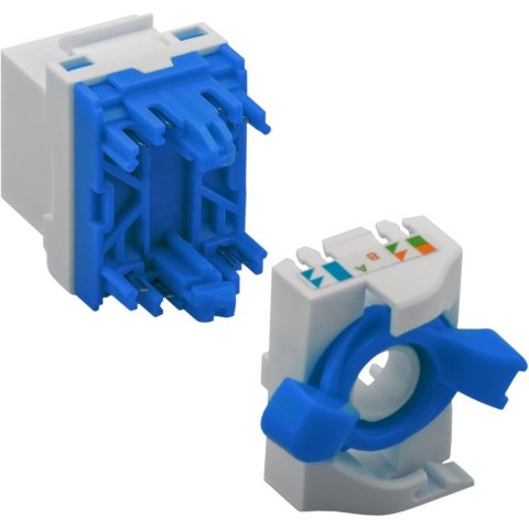 Samozaciskowy Moduł Keystone RJ45 Kat.6A U/UTP Techly Samozaciskowy Moduł Keystone RJ45 Kat.6A U/UTP Techly
