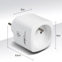 Zdalnie sterowane gniazdko WiFi GreenBlue, Android/iOS/Alexa/Google Home, zuż. energii, timer, max 3680W, typ E, GB720 E