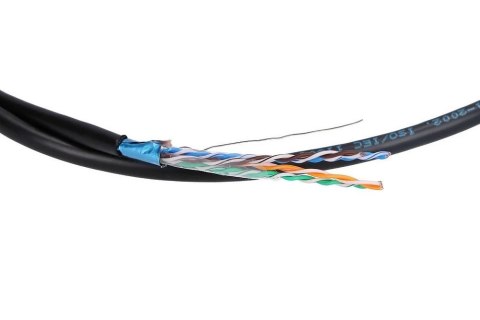 Extralink CAT5E FTP (F/UTP) V2 Zewnętrzny | Kabel sieciowy skrętka | 100M Extralink CAT5E FTP (F/UTP) V2 Zewnętrzny | Kabel sieciowy skrętka | 100M