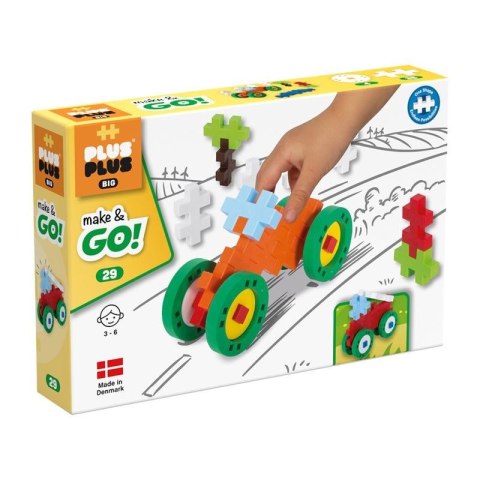 Plus Plus Klocki Make & Go! 29 elementów 3423 DANTE Plus Plus Klocki Make & Go! 29 elementów 3423 DANTE