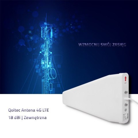 Qoltec Antena 4G LTE | 18 dBi | Zewnętrzna Qoltec Antena 4G LTE | 18 dBi | Zewnętrzna