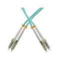 Qoltec Patchcord światłowodowy LC/UPC - LC/UPC | Multimode | 50/125 | OM3 | Duplex | 1m