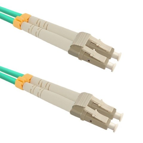 Qoltec Patchcord światłowodowy LC/UPC - LC/UPC | Multimode | 50/125 | OM3 | Duplex | 2m Qoltec Patchcord światłowodowy LC/UPC - LC/UPC | Multimode | 50/125 | OM3 | Duplex | 2m