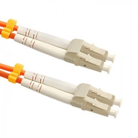 Qoltec Patchcord światłowodowy LC/UPC-LC/UPC | Multimode | 50/125U | OM2 | Duplex | 1m Qoltec Patchcord światłowodowy LC/UPC-LC/UPC | Multimode | 50/125U | OM2 | Duplex | 1m