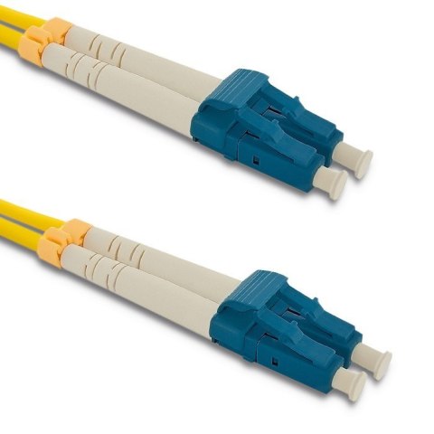 Qoltec Patchcord światłowodowy LC/UPC - LC/UPC | Singlemode | 9/125 | G652D | Duplex | 2m Qoltec Patchcord światłowodowy LC/UPC - LC/UPC | Singlemode | 9/125 | G652D | Duplex | 2m