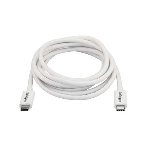 THUNDERBOLT 3 CABLE 2M/USB-C M/M WHITE THUNDERBOLT 3 CABLE 2M/USB-C M/M WHITE