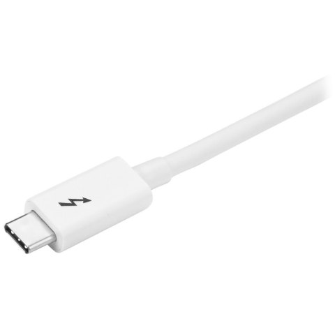 THUNDERBOLT 3 CABLE 2M/USB-C M/M WHITE THUNDERBOLT 3 CABLE 2M/USB-C M/M WHITE
