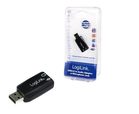 Adapter audio LogiLink USB 2.0, 5.1 Adapter audio LogiLink USB 2.0, 5.1
