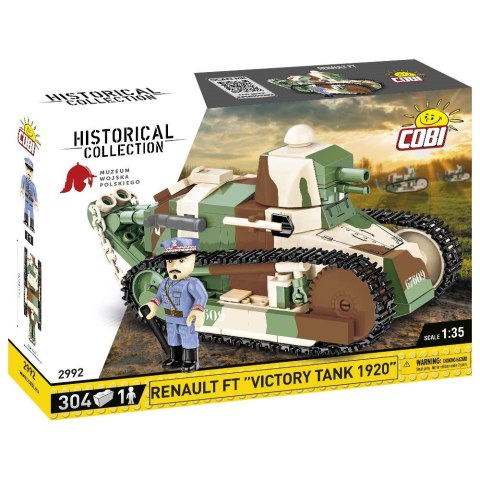 COBI 2992 Historical Collection Great War Francuski czołg Renault FT "Victory Tank 1920"