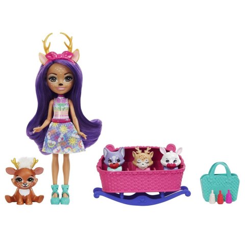 Enchantimals Baby Best Friends Zestaw z niespodziankami Danessa Deer i Sprint HLK84 HLK83 MATTEL Enchantimals Baby Best Friends Zestaw z niespodziankami Danessa Deer i Sprint HLK84 HLK83 MATTEL