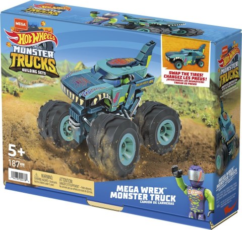 Hot Wheels MEGA Monster Trucks Wrex klocki HDJ95 MATTEL Hot Wheels MEGA Monster Trucks Wrex klocki HDJ95 MATTEL