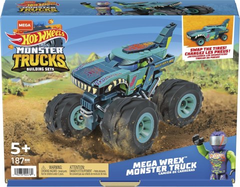 Hot Wheels MEGA Monster Trucks Wrex klocki HDJ95 MATTEL Hot Wheels MEGA Monster Trucks Wrex klocki HDJ95 MATTEL