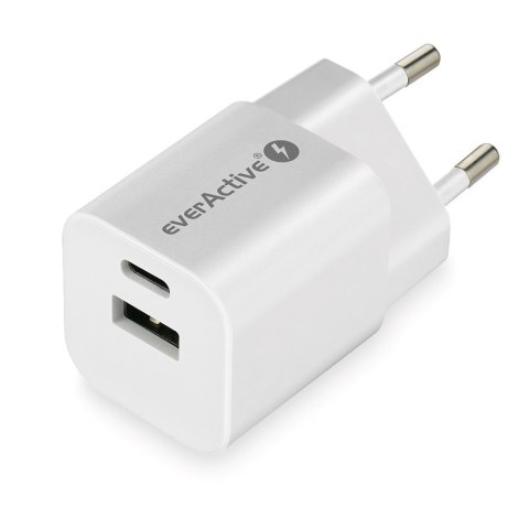 ŁADOWARKA SIECIOWA everActive GaN SC-390Q 30W 1xUSB-C 1xUSB-A PD PPS ŁADOWARKA SIECIOWA everActive GaN SC-390Q 30W 1xUSB-C 1xUSB-A PD PPS