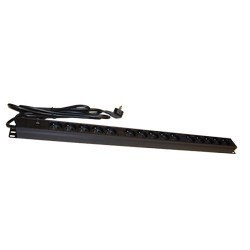 Listwa zasilająca pionowa 230V - 15 gniazd (typu E - CEE 7/5), z wyłącznikiem LED, kabel 1,8m CEE 7/7 ALANTEC Listwa zasilająca pionowa 230V - 15 gniazd (typu E - CEE 7/5), z wyłącznikiem LED, kabel 1,8m CEE 7/7 ALANTEC
