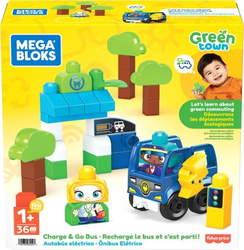 MEGA BLOKS Ekoautobus Zestaw klocków EKO HDX90 MATTEL MEGA BLOKS Ekoautobus Zestaw klocków EKO HDX90 MATTEL
