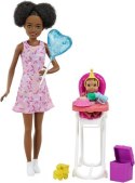 PROMO Barbie Lalka Skipper Miniurodziny krzesełko GRP41 MATTEL