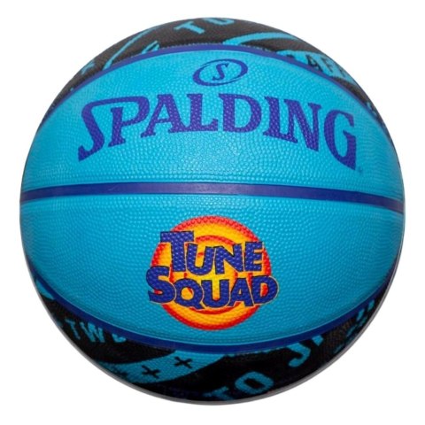 Piłka do koszykówki Spalding Space Jam Tune Squad Bugs niebiesko-czarna '7 84598Z Piłka do koszykówki Spalding Space Jam Tune Squad Bugs niebiesko-czarna '7 84598Z