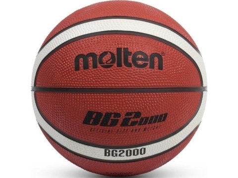 Piłka koszykowa Molten brązowo-biała B3G2000 Piłka koszykowa Molten brązowo-biała B3G2000