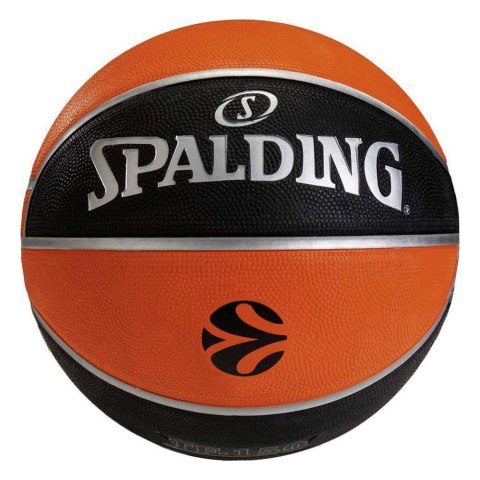 Piłka koszykowa Spalding Eurolige TF-150 pomarańczowo-czarna 84507Z Piłka koszykowa Spalding Eurolige TF-150 pomarańczowo-czarna 84507Z