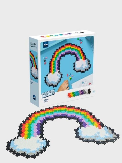 Plus Plus Puzzle By number Tęcza 500 elementów 3913 DANTE Plus Plus Puzzle By number Tęcza 500 elementów 3913 DANTE