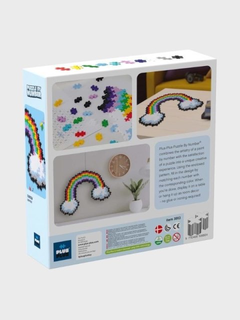 Plus Plus Puzzle By number Tęcza 500 elementów 3913 DANTE Plus Plus Puzzle By number Tęcza 500 elementów 3913 DANTE
