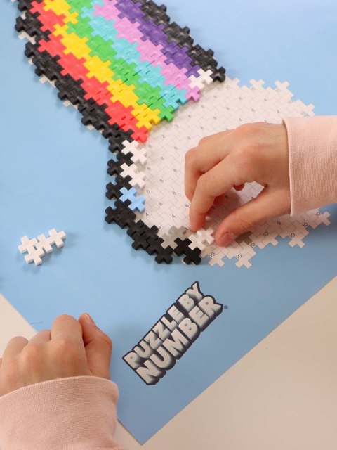 Plus Plus Puzzle By number Tęcza 500 elementów 3913 DANTE Plus Plus Puzzle By number Tęcza 500 elementów 3913 DANTE