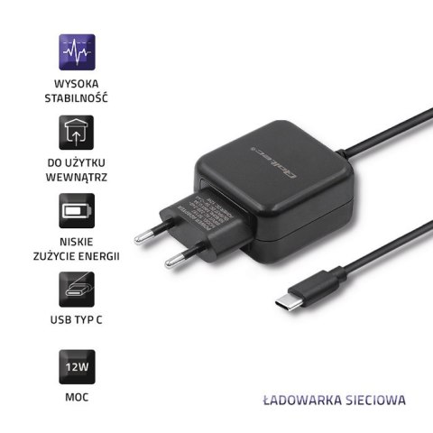Qoltec Ładowarka sieciowa 12W | 5V | 2.4 | USB typ C Qoltec Ładowarka sieciowa 12W | 5V | 2.4 | USB typ C