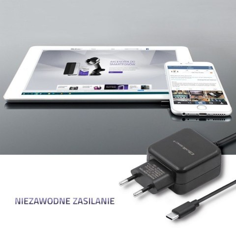Qoltec Ładowarka sieciowa 12W | 5V | 2.4 | USB typ C Qoltec Ładowarka sieciowa 12W | 5V | 2.4 | USB typ C