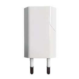 Sieciowa Ładowarka 100-240V - USB 5V 1A Slim Biała