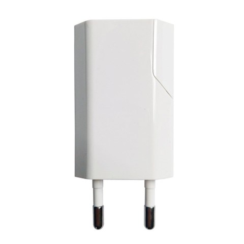Sieciowa Ładowarka 100-240V - USB 5V 1A Slim Biała Sieciowa Ładowarka 100-240V - USB 5V 1A Slim Biała