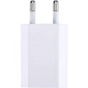 Sieciowa Ładowarka 100-240V - USB 5V 1A Slim Biała