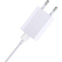 Sieciowa Ładowarka 100-240V - USB 5V 1A Slim Biała