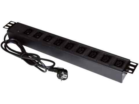 Listwa zasilająca 19" 230V - 9 gniazd (IEC320 C13), z wyłącznikiem LED, kabel 1,8m CEE 7/7 ALANTEC Listwa zasilająca 19" 230V - 9 gniazd (IEC320 C13), z wyłącznikiem LED, kabel 1,8m CEE 7/7 ALANTEC