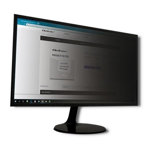 Qoltec Filtr prywatyzujący RODO 17" | 5:4 | Ochrona wzroku | do monitora