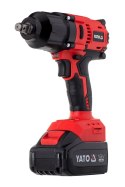 YATO KLUCZ UDAROWY BEZSZCZOTKOWY 18V LI-ION 1/2" 1x3,0Ah 700Nm