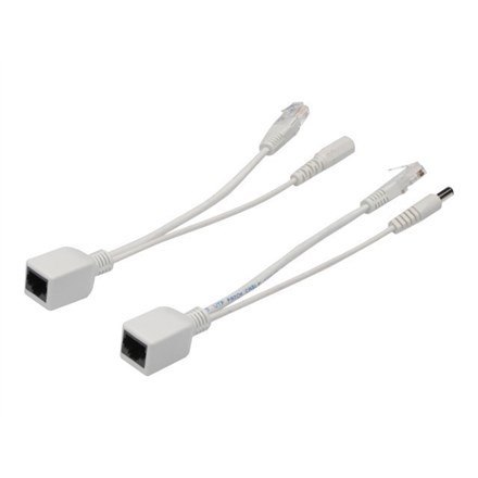 Zestaw pasywnych kabli PoE10/100Mbps DC 5.5mm/2.1mm Zestaw pasywnych kabli PoE10/100Mbps DC 5.5mm/2.1mm