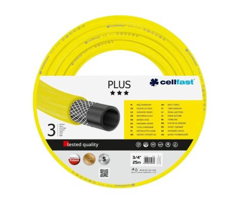 CELLFAST WĄŻ OGRODOWY PLUS ROZMIAR: 3/4" DŁUGOŚĆ: 25m