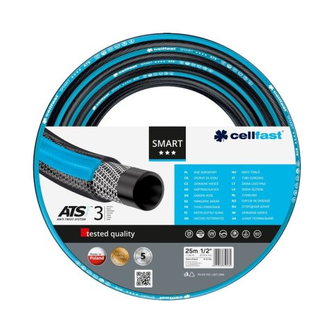 CELLFAST WĄŻ OGRODOWY SMART ATS 1/2" 25mb CELLFAST WĄŻ OGRODOWY SMART ATS 1/2" 25mb