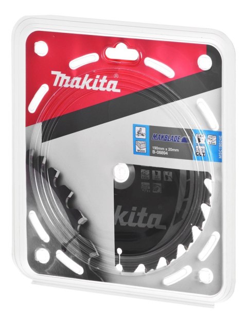 PIŁA TARCZOWA DO DREWNA MAKBLADE 190x20mm 24-ZĘBY >>>B-32708 PIŁA TARCZOWA DO DREWNA MAKBLADE 190x20mm 24-ZĘBY >>>B-32708