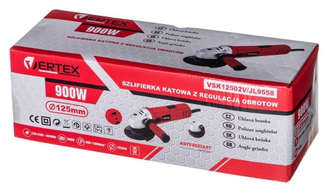 VERTEX SZLIFIERKA KĄTOWA 125mm 900W VERTEX SZLIFIERKA KĄTOWA 125mm 900W