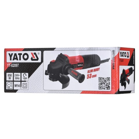 YATO SZLIFIERKA KĄTOWA 125mm 850W YATO SZLIFIERKA KĄTOWA 125mm 850W