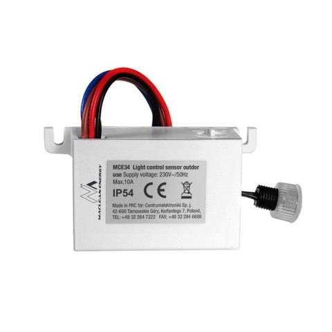 Czujnik zmierzchowy Maclean, z zewnętrzną sondą, max. 2300W, MCE34 Czujnik zmierzchowy Maclean, z zewnętrzną sondą, max. 2300W, MCE34