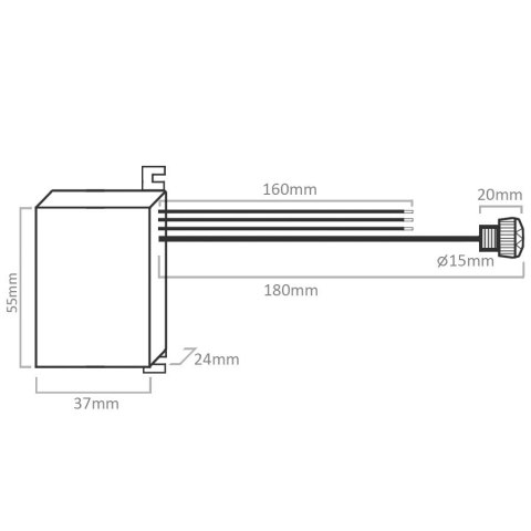 Czujnik zmierzchowy Maclean, z zewnętrzną sondą, max. 2300W, MCE34 Czujnik zmierzchowy Maclean, z zewnętrzną sondą, max. 2300W, MCE34