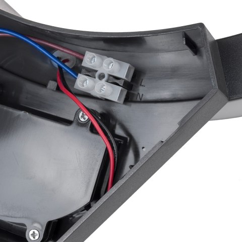 Lampa LED z czujnikiem ruchu Maclean, czujnik ruchu na podczerwień, kolor szary, 10W, IP54, 800lm, MCE290 GR Lampa LED z czujnikiem ruchu Maclean, czujnik ruchu na podczerwień, kolor szary, 10W, IP54, 800lm, MCE290 GR