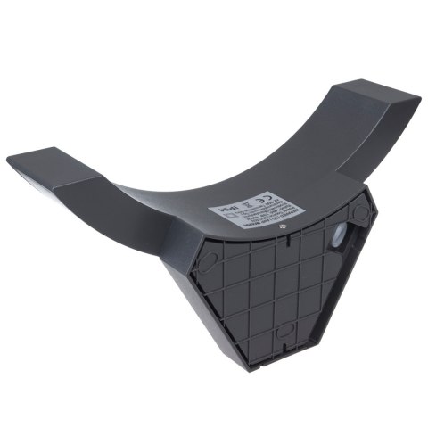 Lampa LED z czujnikiem ruchu Maclean, czujnik ruchu na podczerwień, kolor szary, 10W, IP54, 800lm, MCE290 GR Lampa LED z czujnikiem ruchu Maclean, czujnik ruchu na podczerwień, kolor szary, 10W, IP54, 800lm, MCE290 GR