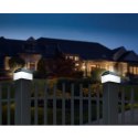 Lampa solarna LED na słupek GreenBlue, 80x80mm, daszek kopertowy, GB127