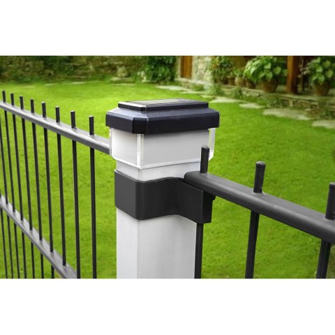 Lampa solarna LED na słupek GreenBlue, 80x80mm, daszek kopertowy, GB127 Lampa solarna LED na słupek GreenBlue, 80x80mm, daszek kopertowy, GB127