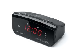 Muza | M-12CR | Funkcja alarmu | Czarny | Radiobudzik PLL