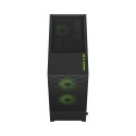Projektowanie fraktalne | Pop Air RGB | Szyba boczna | Green Core TG Przezroczysty odcień | ATX, mATX, Mini ITX | Zasilacz w zes
